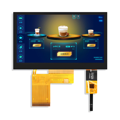4.3 inç 800x480 Nokta PCAP TFT Ekran Kapasitatif Dokunmatik Ekran RGB Arayüzü
