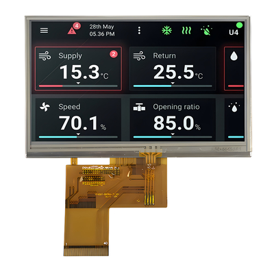 4.3 inç Resistive Touch IPS TFT LCD Modülü 480x272 piksel çözünürlüğü ve RGB arayüzü ile