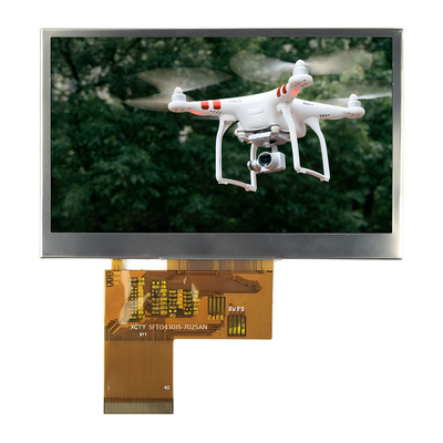 4.3 inç IPS 480 * 272 Piksel TFT LCD Ekranı ST7283 Sürücü IC Tüm Görme Açıları