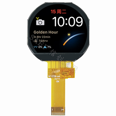 1.22" TFT LCD ekran 240x204 noktalı yuvarlak şekil IPS tam görüş açısı SPI arayüzü TFT LCD ekran