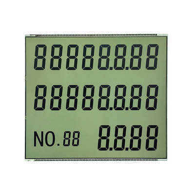 Metal Pin Konnektörlü HTN Yedi Segment LCD Ekran OEM ODM