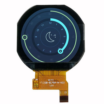 Kalite  Small Circular LCD Display , Round LCD Module Spi MCU Interface 1.22 Inch Fabrika