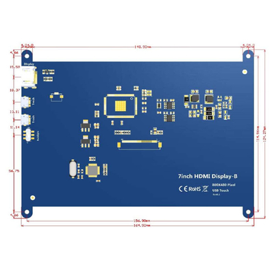Kapasitif Dokunmatik Ekranlı Raspberry PI 7 İnç HDMI TFT LCD Ekran