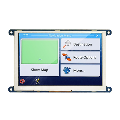 SPI Seri Arayüzü 5 İnç TFT LCD Ekran 800x480 Nokta IPS Otomotiv Sınıfı
