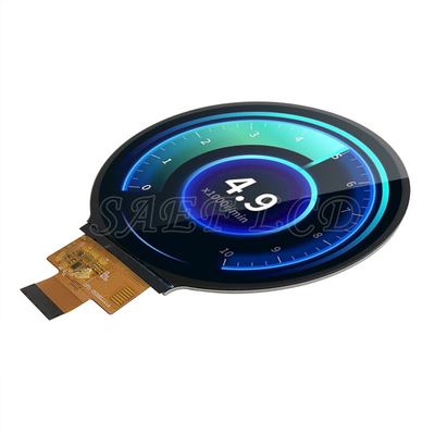4 inç Yuvarlak TFT LCD, MIPI Arayüzü ile Otomotiv Derecesi Dairesel LCD, Araç Tablosu için 500-1000 Nits Parlaklık