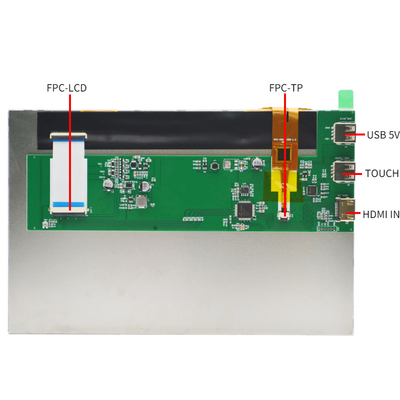 300cd/m2-1000cd/m2 PCAP Dokunmatik Ekran 10.1 İnç HDMI, Raspberry Pi Uyumlu