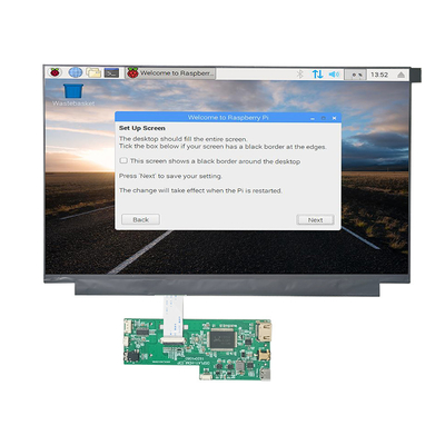 Kapasitif PCAP ile 13,3 inç 1920x1080 FHD Raspberry Pi HDMI TFT LCD Ekran