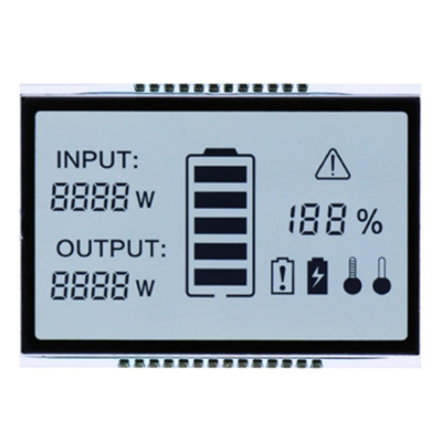 Özel 7-Bölümlü LCD Ekran Ozon aniyon dezenfeksiyon makinesi, taze hava kontrolörü, VA siyah arka plan LCD