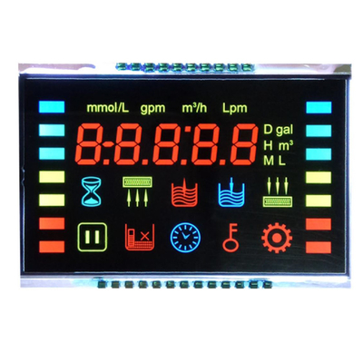 Özel 7-Bölümlü LCD Ekran Ozon aniyon dezenfeksiyon makinesi, taze hava kontrolörü, VA siyah arka plan LCD