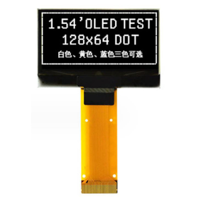1.54 inç OLED SSD1309 Paralel ve 4 tel SPI arayüzleri ile tek renkli ekran