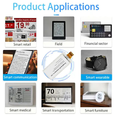 Hızlı Yenilenme Eink 2.9 Inch 296x128 Çözünürlük Siyah Beyaz Kırmızı E-Mürekkep E-Kağıt Ekran Modülü