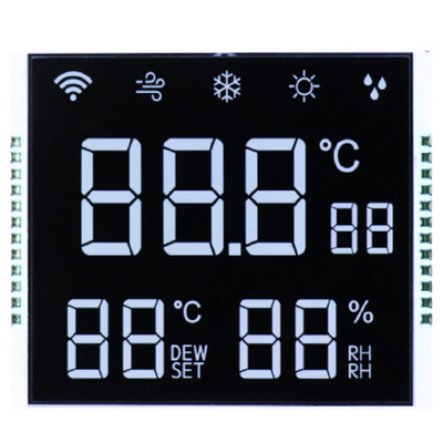 Özel VA Segment LCD Ekran 12:00 Görünüm Yönü Görev/Önyargı 1/4 Görev Ultra Düşük 2μA Tüketim -20°C'den 70°C'ye kadar İşlem