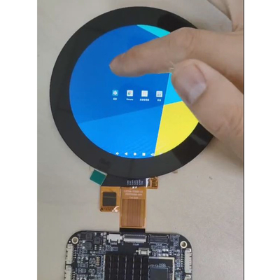 3.4 Inch Özel Yuvarlak LCD Android RK3566 Reklam Medyası Ekranı PCAP Dokunmatik