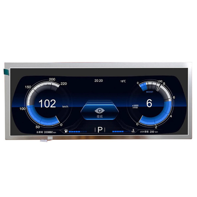 Eğlenmiş Ekran 12.3" Inç TFT LCD Çubuk Tipi 1920x720 Nokta LVDS IPS HD Reklamcılık için Otomobil Sınıfı