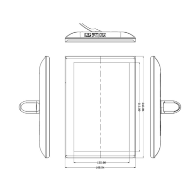 10.1 inç IPS Android dokunmatik ekran ekranı KR3288 1280x800 All In One Tablet PC Monitörü ile