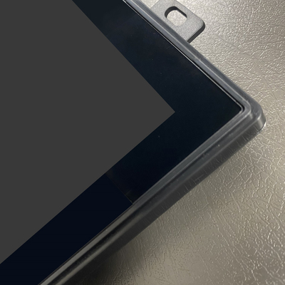 Duvara monte edilmiş 10.1 inçlik Android dokunmatik reklam ekranı hepsi bir bilgisayarda