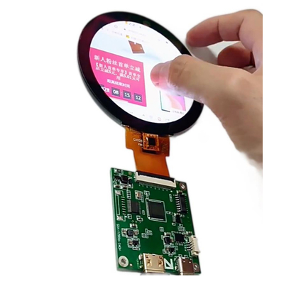 HDMI TFT LCD Ekranı 4 Inç Yuvarlak, Dairesel TFT LCD 4 "MIPI Arayüzü ile