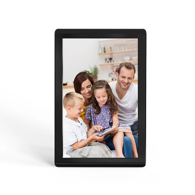 10.1 inçlik WiFi dijital fotoğraf çerçevesi 1280x800 IPS ekranı, otomatik olarak resim ve video döndürme