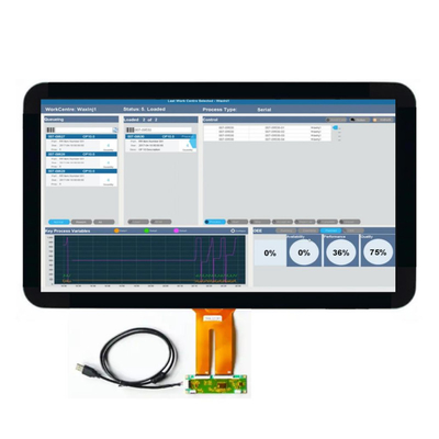PCAP TFT Ekranı 21.5 Inch FHD 1920*1080 Çözünürlük, LVDS 21.5 Inch TFT LCD Ekranı