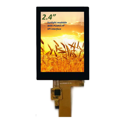 Güneş Işığı Okulabilir 2.4 Inç IPS TFT LCD Ekranı ILI9341V Sürücü SPI Arayüzü