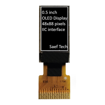 0.5 inç OLED Ekran Modülü 88x48 Piksel I2C Arayüzü ile Pasif Matrix