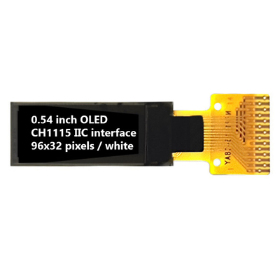 0.54 inç I2C OLED Ekranlar 96x32 Piksel 60cd/M2 Tüm Görme Açıları