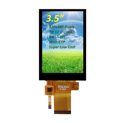 3ILI9488 MCU Arayüzü ile 5 inçlik TFT LCD Ekran, 3,5 inç Kapasitatif Dokunmatik Panel TFT LCD Ekran