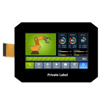 PCAP TFT Ekranı 4.3 Inç Çin TFT Grafik LCD Ekranı 480*272 IPS RGB 40 Pin Capacitive Touch Screen