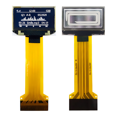 0.96 inç 30 Pin ZIF Bağlantısı OLED İnce Ekran Paneli 128x64 Dot Matrix SPI I2C Arayüzü