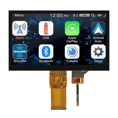 7" İnç IPS TFT LCD Dokunmatik 1024x600 Tam Görüş Açısı RGB Arayüzü