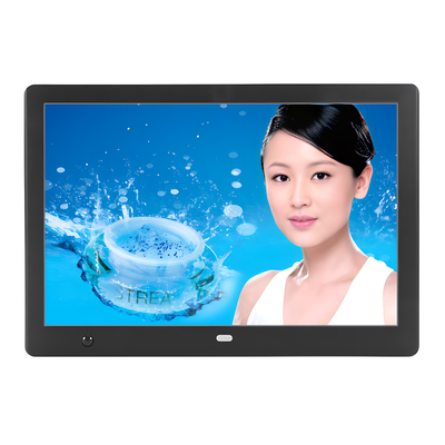 10.1 Inch Dijital Fotoğraf Çerçevesi IPS 1280x800 Düğme Kontrolü Döner Video ve Resimlerin Otomatik Çalma
