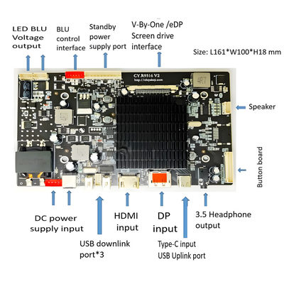 27 inç 4K Renkli Endüstriyel / Tıbbi TFT Ekranı 3840x2160 60HZ EDP Arayüzü 1000nits