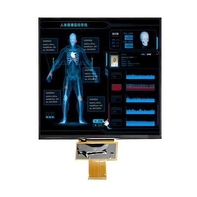 Yüksek Parlaklık LCD Panel 1000 Nits 7.6 Inç IPS Kare TFT LCD Ekranı 800x800 Nokta MIPI Arayüzü ile
