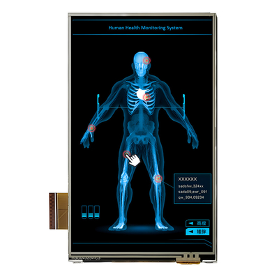 Fabrika fiyatı 4.3 inç RGB TFT ekranı 480x800 piksel Dikey LCD Resistif dokunmatik ekranla