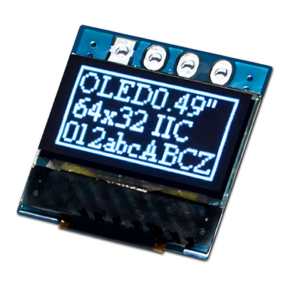 0.49 Inch Grafik OLED Ekranı 4 Header Pin SSD1315 Destek I2C Arayüzü