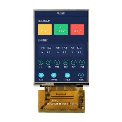 TFT LCD Fabrika Tedarikatı 2.4 Inch QVGA 240x320 Nokta MCU&RGB RTP ile Arayüz