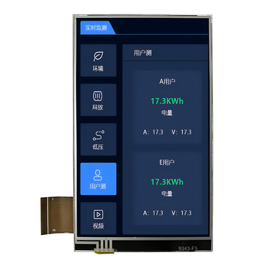 4 Inç Resistif Dokunmatik Ekran TFT LCD Ekranı Çin Fabrika Tedarik RGB Arayüzü