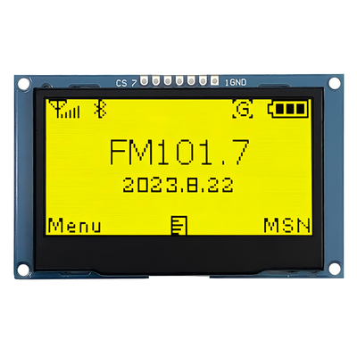 2.42-inç sarı OLED Ekranı 128x64 çözünürlüğü ve 7-Pin SPI Arayüzü