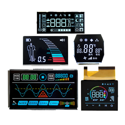 Özel segmentli LCD ekran Özel tek renkli TN HTN STN FSTN LCD ekran