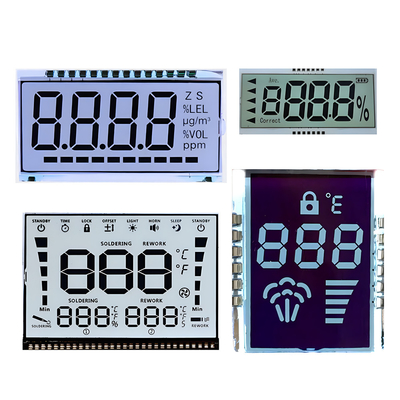 Özel segmentli LCD ekran Özel tek renkli TN HTN STN FSTN LCD ekran