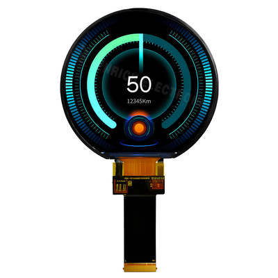 2 Wheeler Otomotiv TFT LCD 3.6 Inch 544x506 RGB Dairesel Ekran