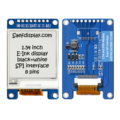 SPI E-Mürekkep Ekranı 1.5 Inç Siyah Beyaz 152x152 Nokta 1.54" E-Kağıt Ekranı