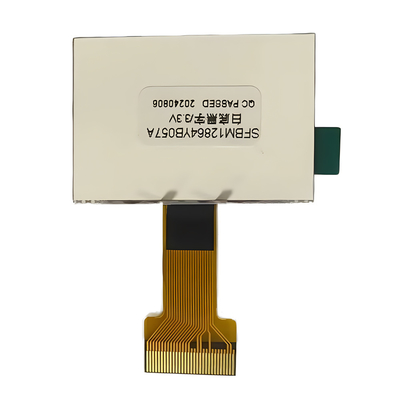 128X64 Pixel COG LCD FSTN Pozitif 3.3v Beyaz Arkaplan Işıklı Birimle