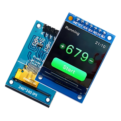 SPI Seriel Arayüzü 1.3-Inch IPS TFT LCD 240x240 Dot 7 başlık iğnesi PCB ile