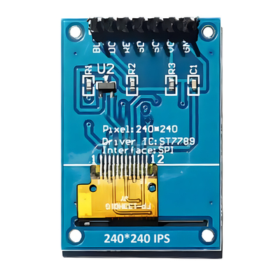 SPI Seriel Arayüzü 1.3-Inch IPS TFT LCD 240x240 Dot 7 başlık iğnesi PCB ile