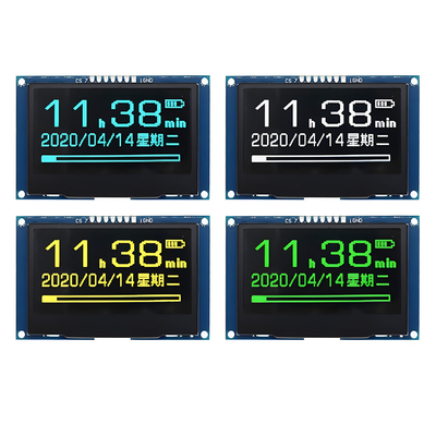 2.42-inç sarı OLED Ekranı 128x64 çözünürlüğü ve 7-Pin SPI Arayüzü