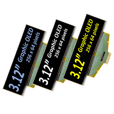 3.12 inç Endüstriyel Dereceli OLED Ekran Modülü- 256x64 Piksel, SPI, I2C Arayüzleri ile 30-Pin