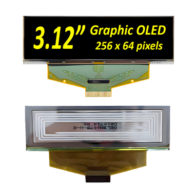 3.12 inç Endüstriyel Dereceli OLED Ekran Modülü- 256x64 Piksel, SPI, I2C Arayüzleri ile 30-Pin