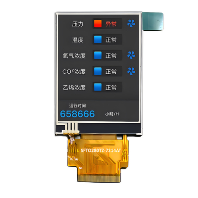 Güneş ışığı ile okunabilir 2.8 Inch IPS TFT LCD Resistive Touchscreen 240 X 320 Nokta
