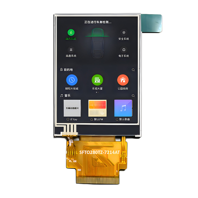 Güneş ışığı ile okunabilir 2.8 Inch IPS TFT LCD Resistive Touchscreen 240 X 320 Nokta